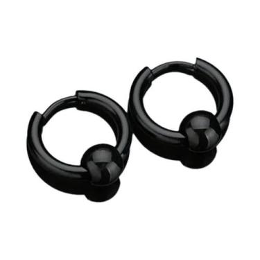 Imagem de Brincos De Argola Pequenos Em Aço Inoxidável Para Homens, Metal Antial