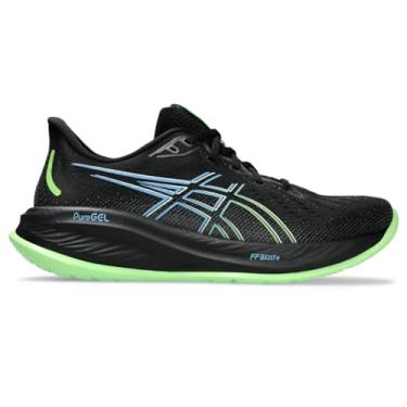 Imagem de ASICS Tênis de corrida masculino Gel-Cumulus 26, Preto/Limão elétrico, 39