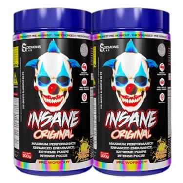 Imagem de Kit 2x Pre Treino Insane Original Orange 300g - Demons Lab-Unissex