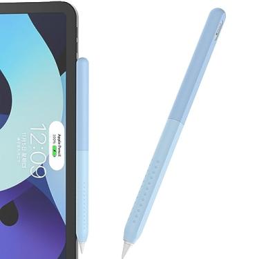 Imagem de LJFLYXRI Capa compatível com Apple Pencil 2ª geração, design antirrolagem de duas cores, aderência confortável e proteção aprimorada, transforme seu lápis com o estojo clássico com aderência perfeita