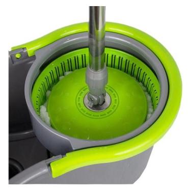 Imagem de Esfregão Mop Giratório Com Balde Centrifuga Alklin 12l Cinza-escuro