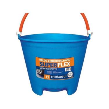 Imagem de Balde Emborrachado 12 Litros Ultra Resistente - Superflex - Metasul