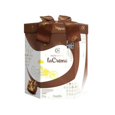 Imagem de Panetone Cacau Show laCreme Premium ao Leite 750g Trufado e Coberto com Chocolate ao Leite Natal