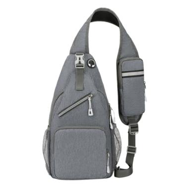 Imagem de Bolsa Sling Crossbody de Peito Pequena Mochila para Viagem e Caminhada Moderna Casual Compras