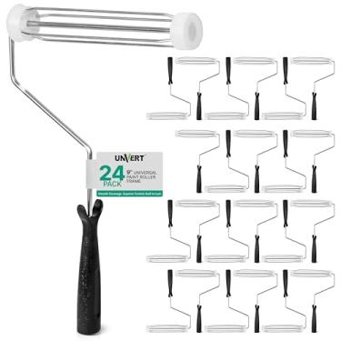 Imagem de Pacote com 24 molduras de rolo de pintura UNVERT para paredes, teto em todas as superfícies, moldura de gaiola de 4 fios, escolha 22,9 cm / 17,8 cm / 10,2 cm / 7,6 cm (moldura de 22,9 polegadas)