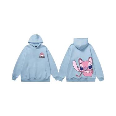 Imagem de Moletom Unissex Disney Stitch Angel Monster Com Capuz E Bolso Para Mul