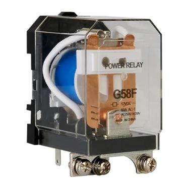 Imagem de DIN35MM G58F-1C Silver Alloy Contacts High Power Relay 40A Two Open Two Closed G40F-2C 12V 24V One Open One Closed 60A100ma 1Pcs(G58F-1C 24VDC)