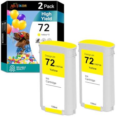 Imagem de Cartucho de tinta de substituição compatível com 72 para impressoras HP DesignJet T1100 T1100PS T1120 T1120 SD-MFP T1120PS T1200 T1200PS, Post Script T610 T620 T770 T790 T795, compatível com