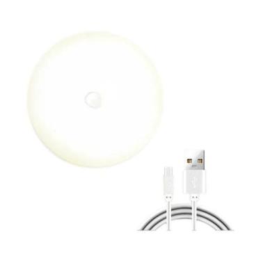 Imagem de Luz Noturna LED Recarregável Por USB Com Sensor De Movimento, Lâmpada 