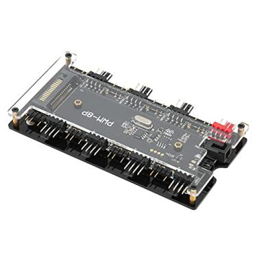 Imagem de Naroote Case Fan Hub Controlador Remoto Sem Fio Controla Eficientemente Ventiladores de Resfriamento para Entusiastas de Jogos de PC ABS 1x3 Polegadas 2-1 para Entusiastas de Computador