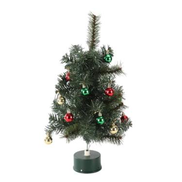 Imagem de Nishiyuenyi Árvore de Natal Artificial de Mesa com Luzes Integradas, Ideal para Decoração de Sala de Estar, Bar, Lareira E Festas, Style B, Tamanho real