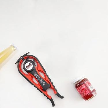 Imagem de Abridor de garrafa de água de vidro 4 em 1 multifuncional compacto design portátil para casa, escritório, viagem, hidratação