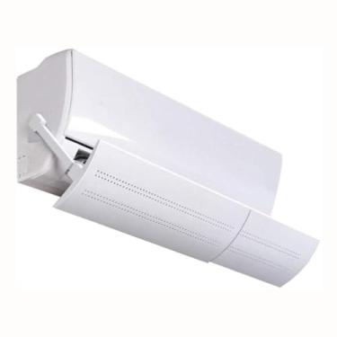 Imagem de Defletor de Ar Condicionado Ajustável 180 Graus - Design Moderno e Proteção Contra Ar Gelado
