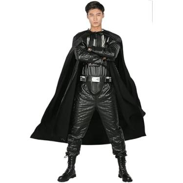 Imagem de MODISTA Fantasia de cavaleiro negro para cosplay com caixa de prato para fantasia de Halloween para adultos, Preto, P