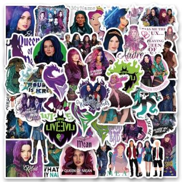 Imagem de 50PCS Descendants Stickers Vinyl Aesthetics Stickers for Scrapbooking, Diary, Laptop, Bumper, Skateboard, Water Bottle, Computer, Phone, Cartoon, Hard hat, Car Sticker and Decals