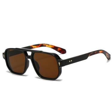 Imagem de Óculos de Sol UV400 - Lentes Ocean com Ponte Dupla e Rebites para Homens e Mulheres, Ideais para Esportes ao Ar Livre, Corrida e Ciclismo, Tamanho 17