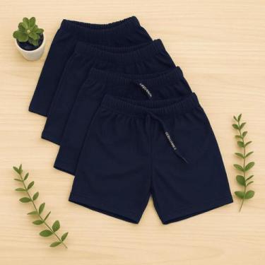 Imagem de Kit com 3 Shortinhos Bebê Bermuda Tapa Fralda Infantil Dry Fit Secagem