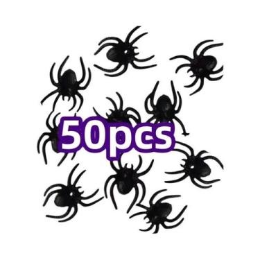Imagem de 50pcs Insetos Falsos Realistas Baratas Para Brincadeiras De Halloween 