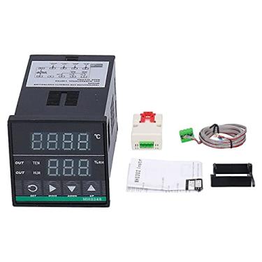 Imagem de Controlador de umidade e temperatura, monitor inteligente digital de alta precisão mh0348 ac85-250v para salas de torrefação, depósitos de grãos
