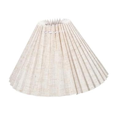 Imagem de Ｂｅｓｇａ Abajur plissado para luminária de mesa, moderno e minimalista, fácil de montar, ideal para abajur de chão, mesa de cabeceira ou escritório em casa, 54 Pregas