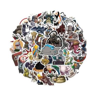 Imagem de Pacote De Adesivos Do Jogo Dark Souls 50 Peças Adesivos De Vinil Imper