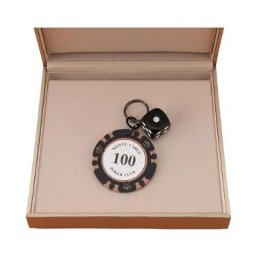 Imagem de Chaveiro De Casino Com Fichas De Poker E Dados, Presente Único De Jogo