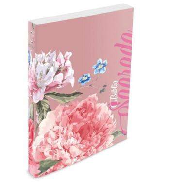 Imagem de Bíblia Rosa Florida - Brochura - NAA - BOOK7