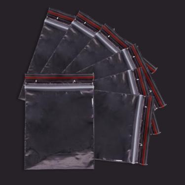 Imagem de 200 peças de sacos de plástico transparente retangulares transparentes com fecho de correr organizador de armazenamento bolsa de embalagem selável autovedante 6 x 4 cm