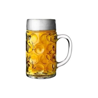 Imagem de Caneca De Vidro Chopp Cerveja Bebida Design Robusto 570ml Clássico Bar Restaurante