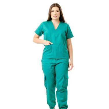 Imagem de Conjunto Scrub Básico Feminino - Bernice, Verde, P