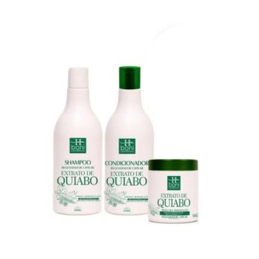 Imagem de Kit Manutenção Home Care Hboni Com 3 Peças Quiabo