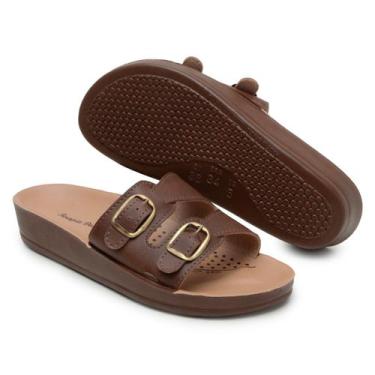 Imagem de Chinelo Ortopedico Feminino Anatomico Terapia Dos Pés Para Dores Nos P