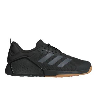 Imagem de adidas Tênis de treinamento unissex adulto Dropset 3, Preto/Cinza/Goma, 9 Women/8 Men