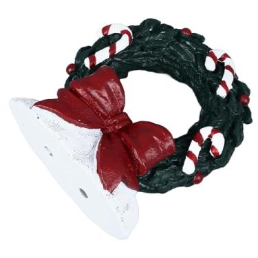 Imagem de Generic Lindo Ornamento de Tanque de Peixes de Resina, Decoração de Natal Requintada para Casa, Material Premium Cria Ambiente para Tanques de Peixes, Sensação Festiva (Guirlanda de Natal)