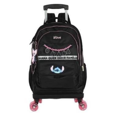 Imagem de MOCHILA LUXCEL INFANTIL STITCH OHANA COM RODAS MC50082SC-Feminino
