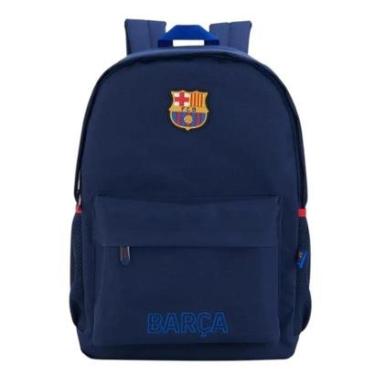 Imagem de Mochila De Costas Esportiva Escolar Barcelona Barça Oficial Azul-Unissex