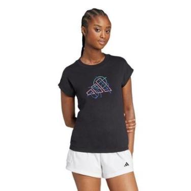 Imagem de Camiseta Adidas Estampada de Contorno Feminina-Feminino
