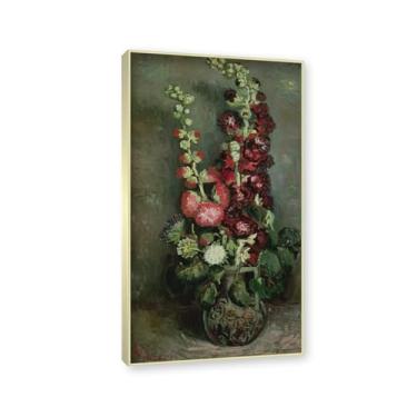 Imagem de Moldura de champanhe. Arte em tela floral country, pintura botânica vintage de natureza morta, decoração de parede de cozinha de fazenda emoldurada para sala de jantar. C53. 60 x 108 cm - 23,7 x 42,5