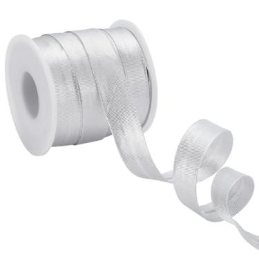Imagem de PH PandaHall Fita de viés de dobra dupla, fita de cetim com 1,5 cm de largura, dobrada, fita de encadernação de fibra, acabamento de tubulação para artesanato faça você mesmo, costura, bainha