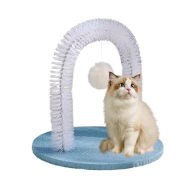 Imagem de Arranhador Para Gato Rosto,Pente para Troca de Pelos em para Pets Domésticos - Poste de Esfregar Para Remoção de Pelos e Brinquedo Antitédio Para Raças Pequenas em Viagens