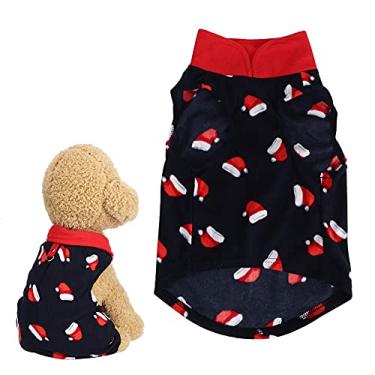 Imagem de Cuofyunl inverno macio quente natal bonito roupas de cachorro vestido para pequenos cães de estimação filhote de cachorro jaqueta roupa roupa (2GG)