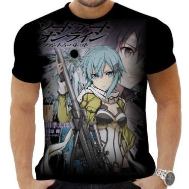 Imagem de Camiseta Camisa Personalizada Anime Clássico Sword Art Online 06 - Zah