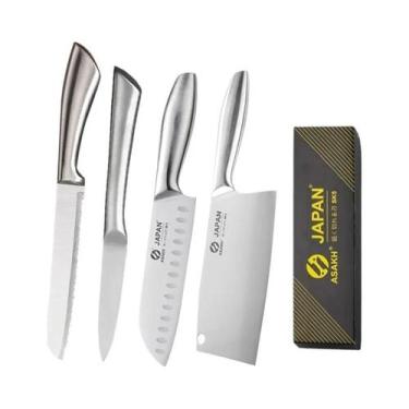 Imagem de Conjunto De Facas De Cozinha Profissional De Aço Inoxidável De 7 Poleg