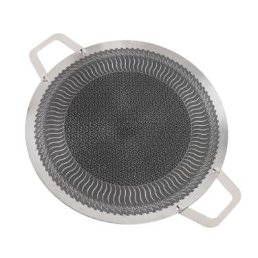 Imagem de Generic Panela para Churrasqueira, Grelha Redonda, Antiaderente de Aquecimento Rápido e Uniforme para Camping (38cm)