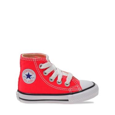 Imagem de Tênis Infantil Converse All Star Ct Core Hi (18 ao 25) Ck0003 (ver22) Cor Vermelho Tamanho 24