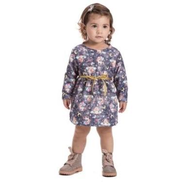 Imagem de Vestido Moletom Unicórnios com Fita Metalizada - Patota Toda-Feminino