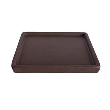 Imagem de Bandeja de gotejamento de paletes de plantas de jardim, para vaso de flores de areia roxa quadrada de mesa, pires, vasos de plantas (pequena)