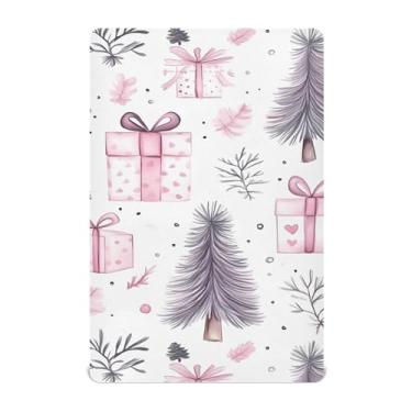 Imagem de xigua Lençóis de berço com estampa natalina para meninas e meninos, lençol macio e respirável adequado para berço padrão e cama infantil 71 x 132 cm