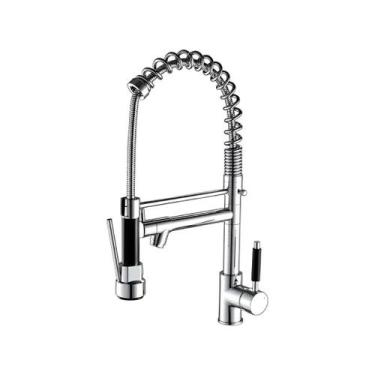 Imagem de Torneira cozinnha gourmet tor-001 monocomando 50cm com ducha domum pra