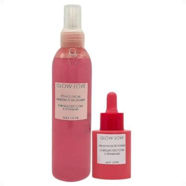 Imagem de Kit Max Love Glow Love Goiaba 5 Vitaminas: Tônico Facial 200ml e Sérum